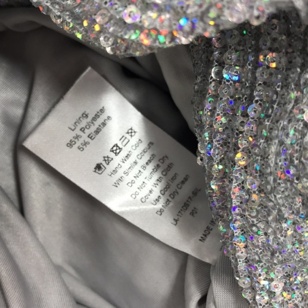 LAVISH ALICE Ruffle Ruched Sequin Dress - Picture 8 of 10